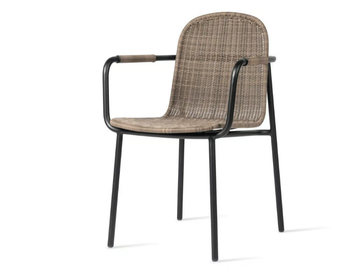 WICKED - Wicker garden chair with armrests by Vincent Sheppard - view 2